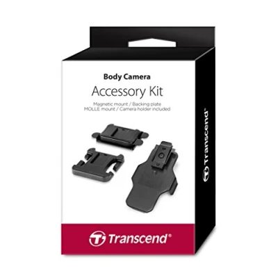 Abbildung von Transcend TS DBK2 Zubehör Kit für Bodycam 32GDPB20A (enthält einen magnetischen Befestigungsclip, eine MOLLE Halterung und Kamera Halterung)