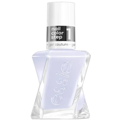 Abbildung von essie langanhaltender Nagellack mit glänzendem Finish, Maniküre ohne UV Licht, Gel Couture, Farbe: Nr. 450 perfect posture, Hellblau, 1 x 13,5 ml