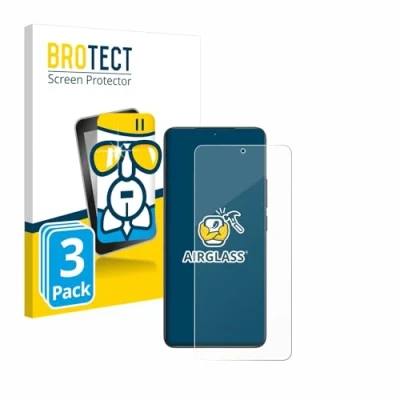 Abbildung von BROTECT Schutzglas für Xiaomi Poco F6 Pro (3 Stück) Schutzfolie Panzer Folie Glas [Extrem Kratzfest 9H, Anti Fingerprint, Ultra Transparent]