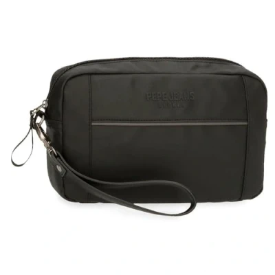Abbildung von Pepe Jeans Dortmund Handtasche, grau, 24,5 x 15 6 cm, Baumwolle, Polyester und PU, 2,21 l von Joumma Bags, Talla única, Handtasche