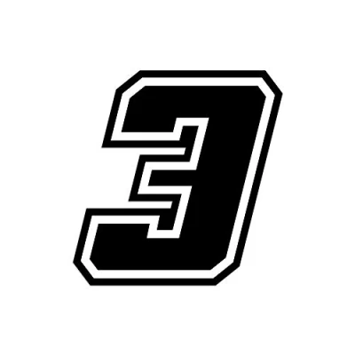 Abbildung von 4R Quattroerre.it 13373 Nummer Racing 3 Moto GP, Schwarz, 10 x cm