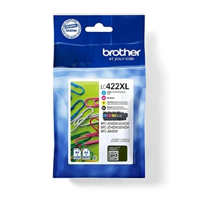 Abbildung von Brother Original LC 422XL Druckerpatronen 4er Multipack (LC422XLVALDR)