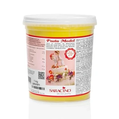 Abbildung von Saracino Fondant Model Gelb Zum Modellieren 1 kg Glutenfrei Made In Italy