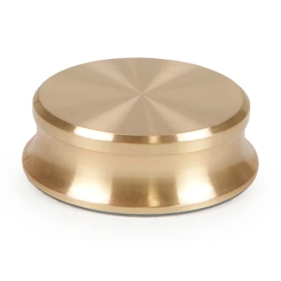 Abbildung von Pro Ject Record Puck Brass, 800g Schwerer Platten zum Fixieren von Schallplatten, Messing