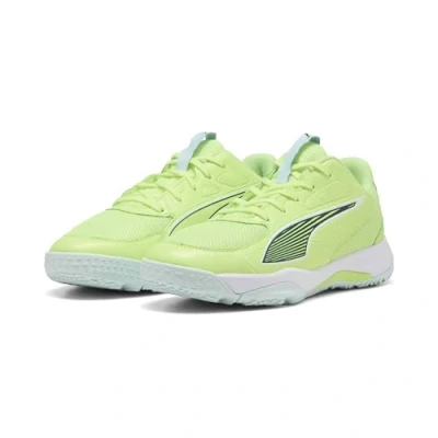 Abbildung von Puma Accelerate 4 Handballschuhe Teenager Für Kinder Fizzy Light/Green Terrain/White Größe: 33