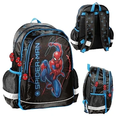 Abbildung von PASO Spiderman Rucksack mit zwei Fächern