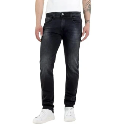 Abbildung von Replay Herren Jeans Anbass Slim Fit mit Comfort Stretch, Dark Grey 097 (Grau), 40W / 36L