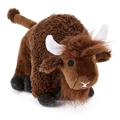 Abbildung von Zappi Co Kinder Kuschelweiches Plüschtier Perfekte kuschelige Spielgefährten für Geburtstage und besondere Anlässe(12 15cm) (Bison)