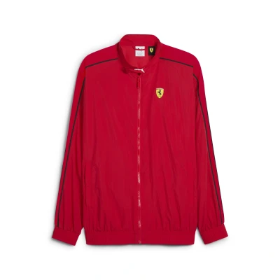 Abbildung von Puma Scuderia Ferrari RACE T7 Oversized Sweatjacke, Herren, Größe: Small, Rosso corsa