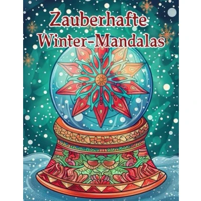 Abbildung von Zauberhafte Winter Mandalas: Magische Muster, inspiriert vom Winter, ideal zum Entspannen und Ausmalen. Perfekt für kreative Wintermomente! ... Ausmalen, weihnachtliche Mandalas Kinder,