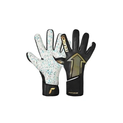 Abbildung von Reusch Fastgrip Fusion Junior griffige Torwarthandschuhe Fußballhandschuhe für Kinder und Jugendliche Jungen Mädchen geeignet alle Wetterbedingungen Spielfeldoberflächen