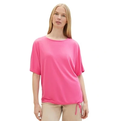 Abbildung von TOM Tailor MIT Rundhalsausschnitt Tshirt basic, Damen, Größe: Medium, Carmine pink