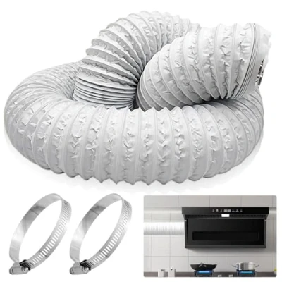Abbildung von Abluftschlauch Ø100mm Länge 6m Flexibel PVC Alurohr Klimageräte Lüftungsschlauch, Flex Schlauch Alu für Mobile Klimaanlage Wäschetrockner Abzugshaube Trockner