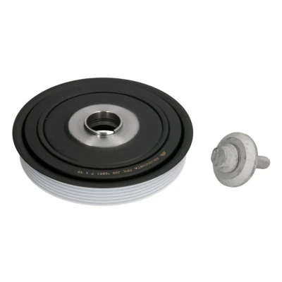 Abbildung von BTA E6C0002BTA Kurbelwellenriemenscheibe 6PK 5 entkoppelt, mit Schraubensatz, Montageanleitung FORD: Focus 2 Kombi, Schrägheck, FIESTA