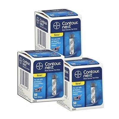 Abbildung von Bayer Contour NEXT Teststreifen Sensoren 4x50er MHD 02.2019