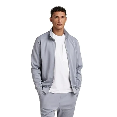 Abbildung von G Star REISSVERSCHLUSS, Einfarbig Trainingsjacke, Herren, Größe: Small, Dim grey