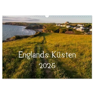 Abbildung von Englands Küsten 2025 (Wandkalender DIN A3 quer), CALVENDO Monatskalender