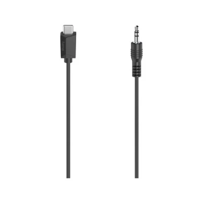 Abbildung von Hama Audiokabel USB C stekker 3,5 mm Jack Stereo 0,75 M.
