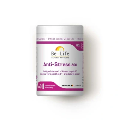 Abbildung von Be Life Anti Stress 600 Nahrungsergänzung Stressreduzierung mit Magnesium &amp; B Vitaminen 60 Kapseln
