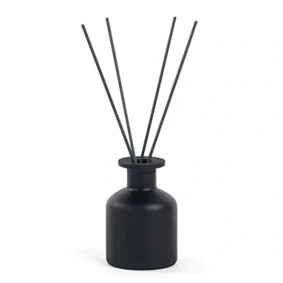 Abbildung von 1 STÜCK 150 ml / 5 Unzen Leere Glasdiffusorflasche Aromatherapie Glastopf Mini Vasenbehälter Duftzubehör Verwendung für DIY Ersatz Reed Diffusor Sticksets (schwarz)