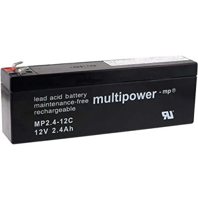 Abbildung von Mutlipower Bleisäure Akku MP2,4 12C zyklenfest, 12V, 2,4Ah Lead Acid