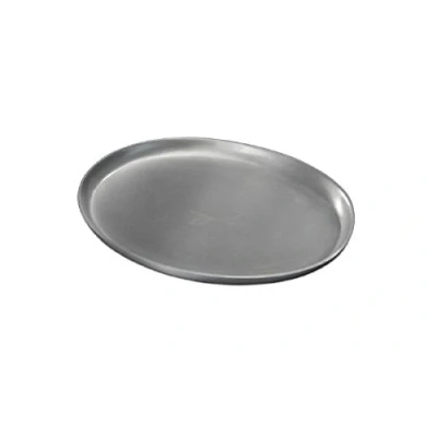 Abbildung von Kerzenteller, Dekoteller Oval Silber 9 x 12 cm