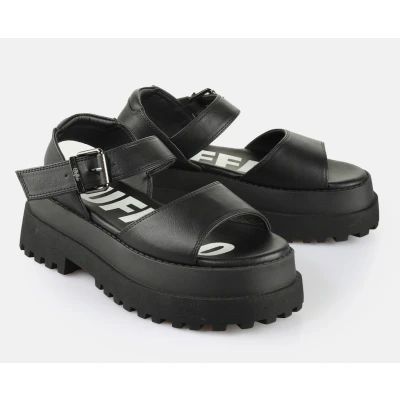 Abbildung von Buffalo Pluto JOJO Plateausandalette, Damen, Größe: 37, Black Schuhe