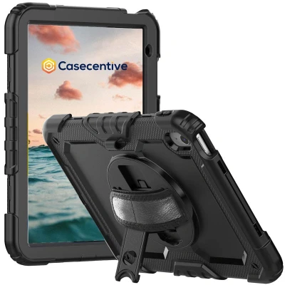 Abbildung von Casecentive Handstrap Pro Hardcase mit Handschlaufe iPad 10.9 2022 Schwarz 8720153795791