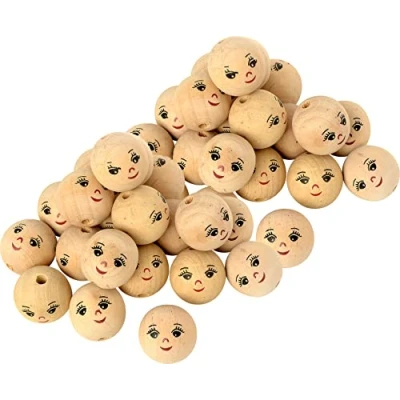 Abbildung von VBS XXL Dekofigur Holzkugeln (50 St), Ø 22 mm 50er Pack