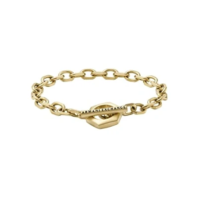 Abbildung von Armani Exchange Armband goldcoloured, Herren, Größe: One Size, Gold coloured