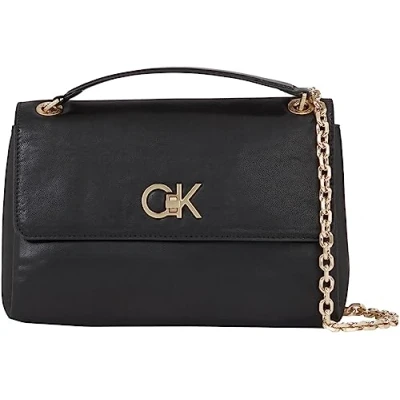 Abbildung von Calvin Klein RE LOCK Crossbody Umhängetasche, Damen, Größe: One Size, Black