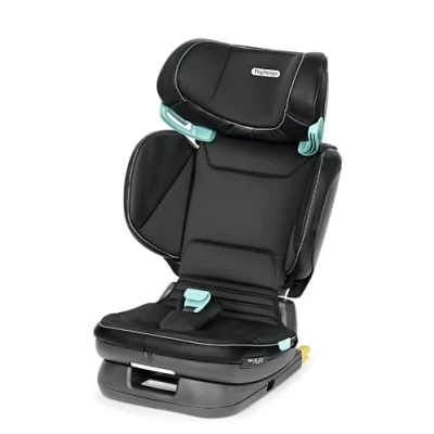 Abbildung von Peg Perego Viaggio Flex Autositz ISOFIX mit fortschrittlicher Technologie, verstellbar, klappbar, verstärkte Rückenlehne, für Kinder von 100 bis 150 cm (3 12 Jahre), 15 36 kg, Licorice