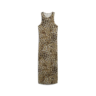 Abbildung von Puma LEO LUXE SLIM Dress Maxikleid, Damen, Größe: XS, Alpine snow