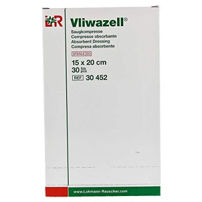 Abbildung von Vliwazell Saugkompressen Steril 15x20 cm 30 St