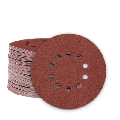 Abbildung von MioTools Schleifscheibe Ø 225 mm 10 Loch Klett Schleifscheiben für Trockenbauschleifer, Normalkorund, 25 Stk., K180