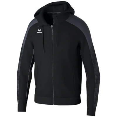 Abbildung von Erima Herren EVO STAR Trainingsjacke mit Kapuze (1032454), schwarz/slate grey, XL