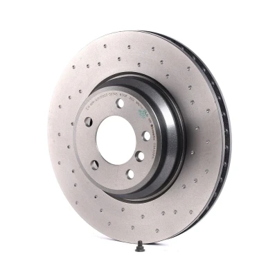 Abbildung von BREMBO 09.A599.1X Bremsscheibe 348 30 5 gelocht/innenbel. beschichtet hochgekohlt mit Schrauben BMW: 3 Coupe, Limousine, Cabrio