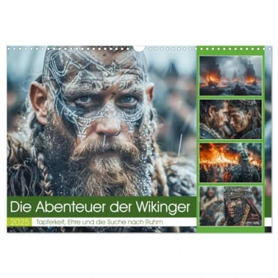 Abbildung von Die Abenteuer der Wikinger (Wandkalender 2025 DIN A3 quer), CALVENDO Monatskalender