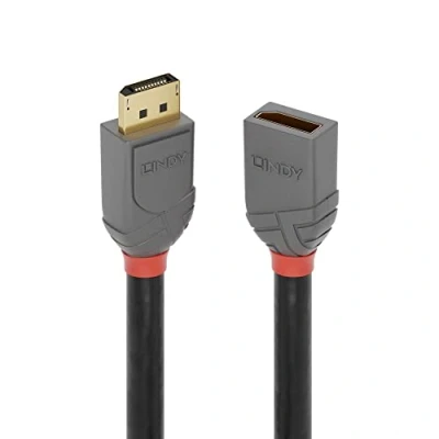 Abbildung von LINDY 36495 0.5m DisplayPort Verlängerungskabel, Anthra Line