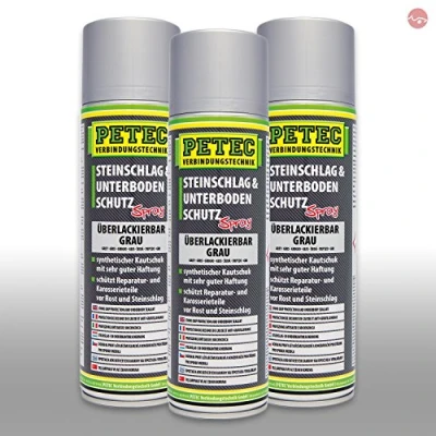 Abbildung von Petec_bundle 3X PETEC STEINSCHLAG und UNTERBODENSCHUTZ KAUTSCHUKBASIS GRAU 500 ML 73350
