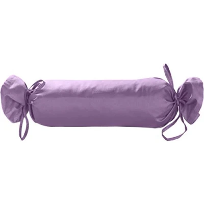 Abbildung von Nackenrollenbezug Mako Satin Nackenrollen Bezug 15x40 uni einfarbig, BETTWAESCHE MIT STIL (1 Stück)