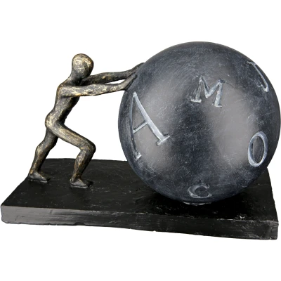Abbildung von Casablanca by Gilde Dekofigur &quot;Skulptur Pushing&quot;