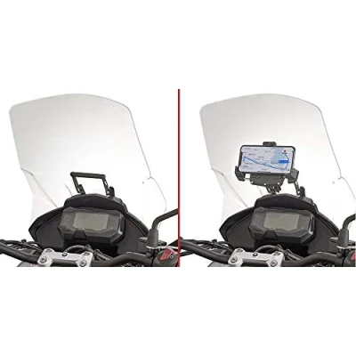 Abbildung von Halterung zur Montage am Windschild für Navi S902A