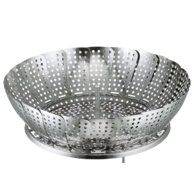 Abbildung von Küchenprofi 1025482820 Dämpfeinsatz, klappbar, Edelstahl, silber, 7,4 x 14,2 15,8 cm