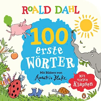 Abbildung von Roald Dahl 100 erste Wörter: Lustig lernen mit dem riesengroßen Krokodil Pappbilderbuch für Kinder ab 12 Monaten