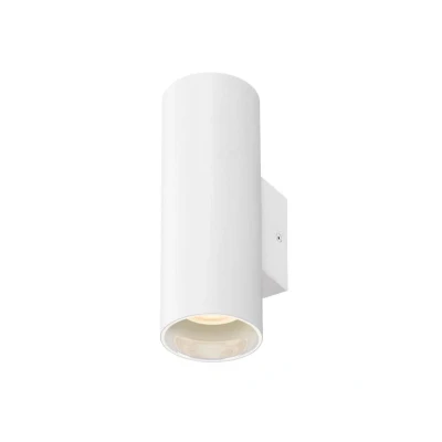 Abbildung von SLV ASTO TUBE UP/DOWN Wandleuchte, Aufbauleuchte, Innenbeleuchtung für Wohnzimmer, Schlafzimmer, Küche, Diele Kinderzimmer Aluminium, zylindrisch, max. 2x10W, weiß