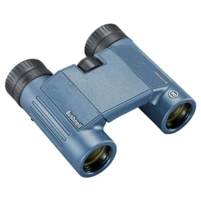 Abbildung von Bushnell H2O 2 Fernglas 12x25 Dunkelblaues Dachkant Voll multivergütet Wasserdicht/Beschlagfrei Drehbare Augenmuscheln Wassersport Bootfahren 132105R