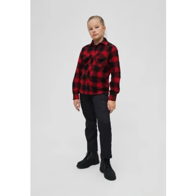 Abbildung von Brandit Hemd für Kinder, Größe: 122/128, Red/black/white