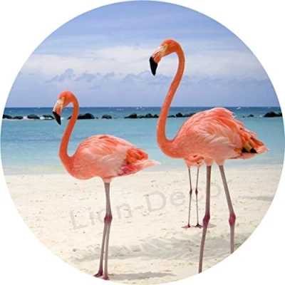 Abbildung von Essbarer Tortenaufleger Flamingo5 / 20cm Ø
