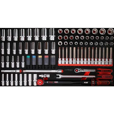 Abbildung von KS Tools 813.0086 1/2&#039;&#039; Steckschlüssel Satz in Schaumstoffeinlage, 86 tlg